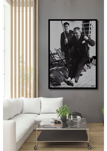 Dekoratif Dikey Atatürk Duvar Tablo Ahşap Dikdörtgen Tablo fiyatları