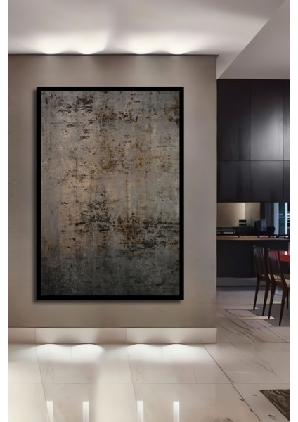 Dekoratif Dikey Modern Sanat Duvar Tablo Ahşap Dikdörtgen Tablo
