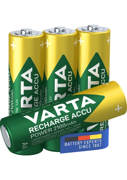 VARTA 2100mAh AA Şarj Edilebilir 4'lü Pil