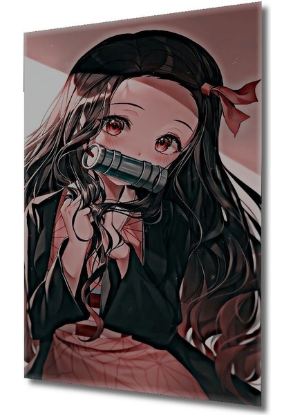 Dekoratif Dikey Anime Duvar Tablo Ahşap Dikdörtgen Tablo