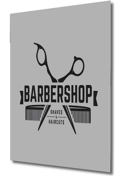 Dekoratif Dikey Berber Dükkanı Duvar Tablo Ahşap Dikdörtgen Tablo fırsatları