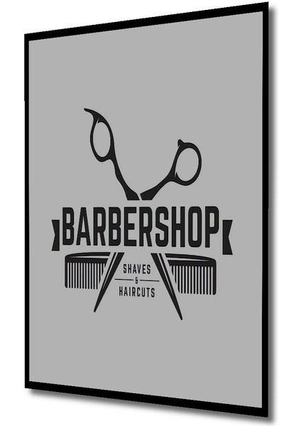 Dekoratif Dikey Berber Dükkanı Duvar Tablo Ahşap Dikdörtgen Tablo indirimleri