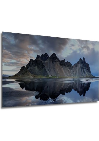 Vestrahorn (Batman Dağı) Izlanda Dekoratif Ahşap Tablo Şık Yatay Duvar Dekorasyon Tablosu modelleri