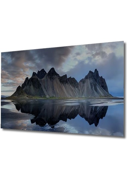 Vestrahorn (Batman Dağı) Izlanda Dekoratif Ahşap Tablo Şık Yatay Duvar Dekorasyon Tablosu fırsatları