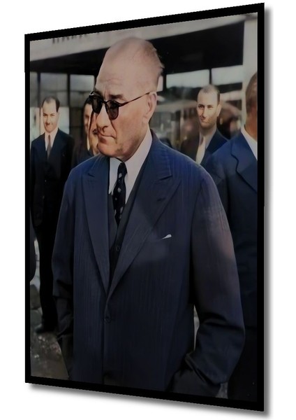 Dekoratif Dikey Old Time Atatürk Duvar Tablo Ahşap Dikdörtgen Tablo indirimleri