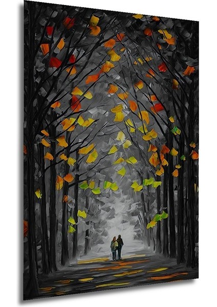 Dekoratif Orman Ahşap Tablo Çerçeve Görünümlü Dikey Duvar Dekorasyon Tablosu indirimleri