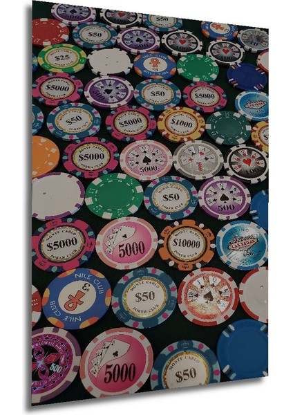 Dekoratif Dikey Poker Çipleri Duvar Tablo Ahşap Dikdörtgen Tablo modelleri