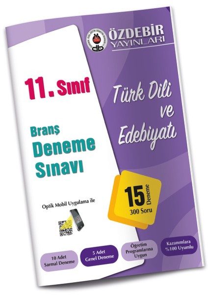 Özde Bir Yayınları  11. Sınıf Türk Dili Ve Edebiyatı Branş Deneme Sınavı