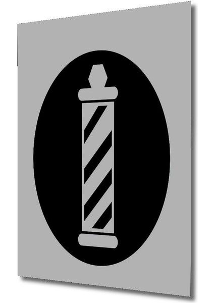 Dekoratif Dikey Berber Dükkanı Duvar Tablo Ahşap Dikdörtgen Tablo fırsatları