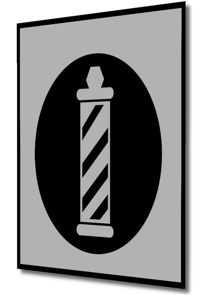 Dekoratif Dikey Berber Dükkanı Duvar Tablo Ahşap Dikdörtgen Tablo indirimleri