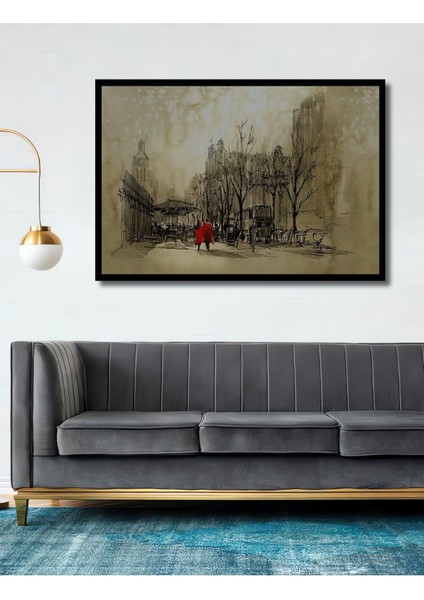 Dekoratif Ahşap Tablo Sevgili Hediyesi 3 Boyutlu Çağdaş Sanat Şık Yatay Duvar Dekorasyon Tablosu