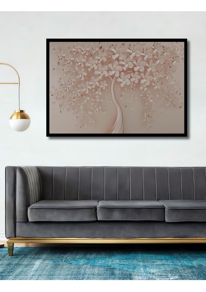 Dekoratif Pudra Gelincik Duvar Ahşap Tablo Şık Yatay Duvar Dekorasyon Tablosu fiyatları