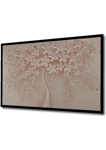 Dekoratif Pudra Gelincik Duvar Ahşap Tablo Şık Yatay Duvar Dekorasyon Tablosu indirimleri