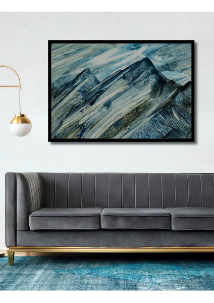 Dekoratif Ahşap Tablo Soyut Dağ 3 Boyutlu Dağ Manzarası Baskı Şık Yatay Duvar Dekorasyon Tablosu fiyatları
