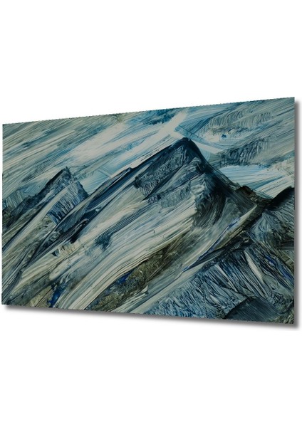 Dekoratif Ahşap Tablo Soyut Dağ 3 Boyutlu Dağ Manzarası Baskı Şık Yatay Duvar Dekorasyon Tablosu fırsatları