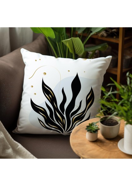 Çiçek Tasarımlı 4'lü Yastık Içi ve Kırlent Kılıfı 45CM 113774 fırsatları