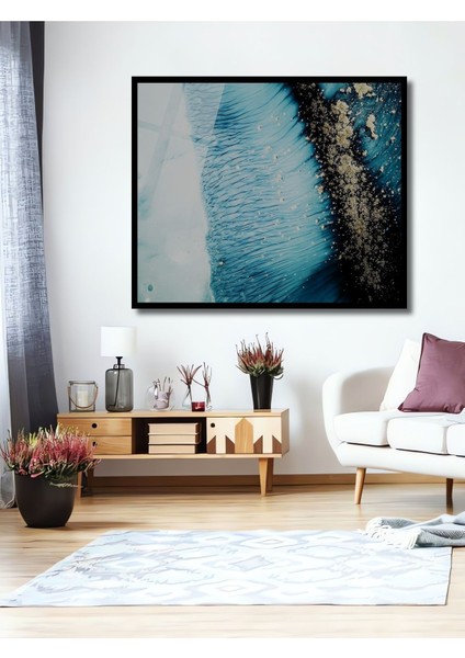 Mavi Su,deniz Okyanus Ahşap Tablo,soyut Ahşap Tablo,modern Duvar Dekor Yatay Duvar Tablo fiyatları