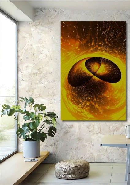 Dekoratif Dikey 3D Sanat Duvar Tablo Ahşap Dikdörtgen Tablo