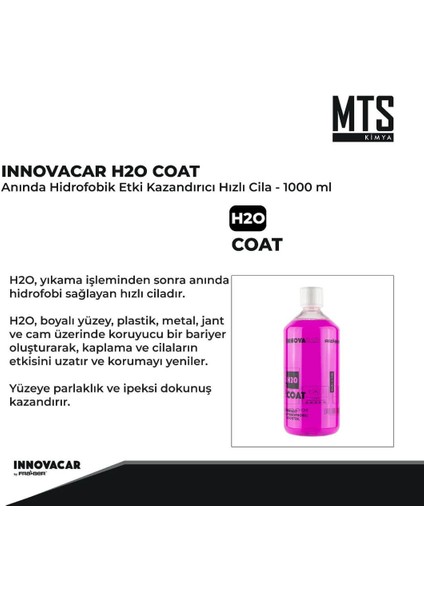 Fraber Innovacar Innovacar H2O Coat Anlık Hidrofobik Güçlendirici 1l fiyatları
