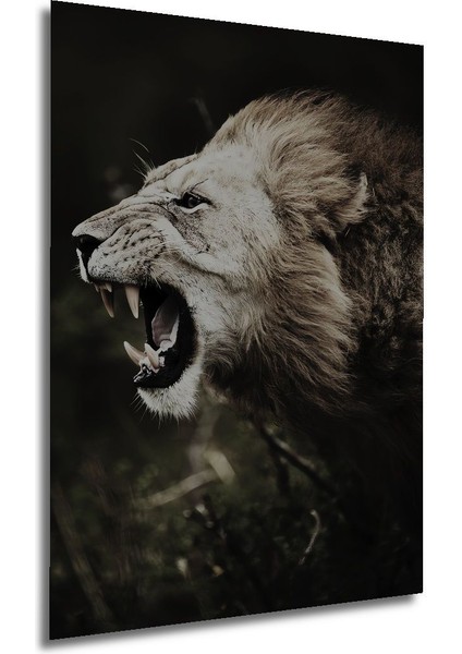 Dekoratif Dikey Savaşçı Aslan Duvar Tablo Ahşap Dikdörtgen Tablo modelleri