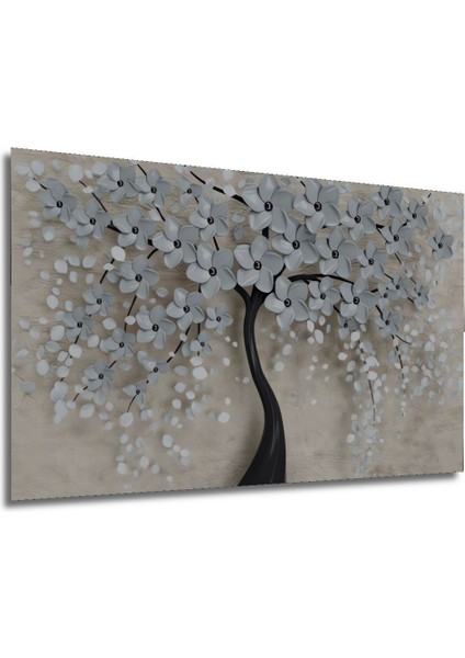 Gelincikler Siyah Beyaz Renkler Dekoratif Ahşap Tablo Şık Yatay Duvar Dekorasyon Tablosu modelleri