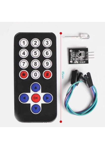 Ir Alıcı Verici Kumanda Seti Kızıl Ötesi Kablosuz Uzaktan Alıcı Verici KY-022 Receiver Televizyon