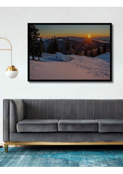 Ahşap Tablo Dağ Manzarası 3 Boyutlu Orman Manzarası Sanatı Şık Yatay Duvar Dekorasyon Tablosu fiyatları