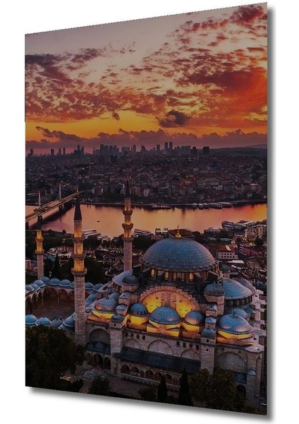 Dekoratif Dikey Istanbul Boğazı Manzara Duvar Tablo Ahşap Dikdörtgen Tablo fırsatları