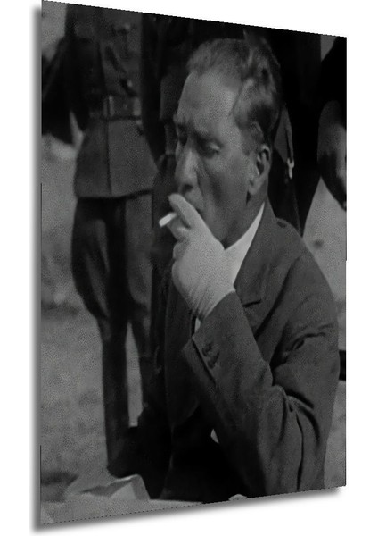 Dekoratif Dikey Sigara Içen Atatürk Duvar Tablo Ahşap Dikdörtgen Tablo modelleri