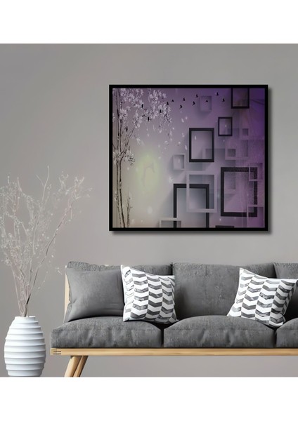 Dekoratif Dekoratif Modern Ahşap Tablo Şık Yatay Duvar Dekorasyon Tablosu