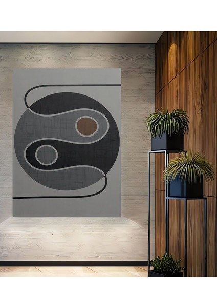 Soyut Vintange Retro Bohem Art Vektorel Abstract Minimalist Ahşap Tablo Çerçeve Görünümlü Tablo fiyatları