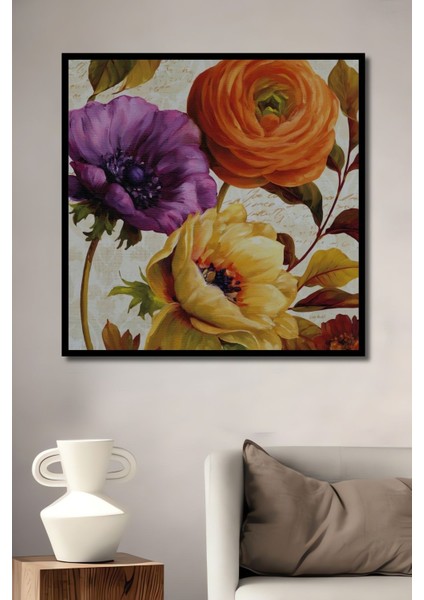 Dekoratif Painting Soyut Tuval Ahşap Tablo Çerçeve Görünümlü Dikey Duvar Dekorasyon Tablosu