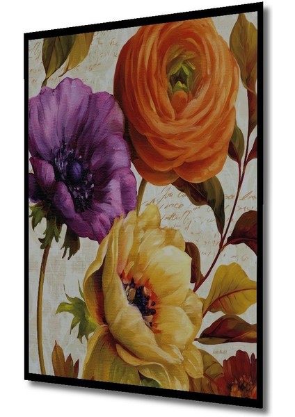 Dekoratif Painting Soyut Tuval Ahşap Tablo Çerçeve Görünümlü Dikey Duvar Dekorasyon Tablosu