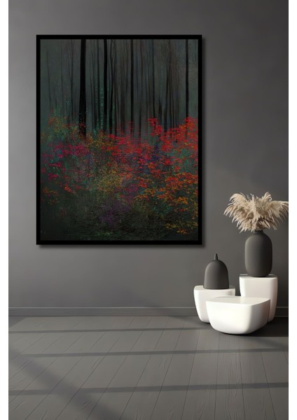 Dekoratif Dikey Modern Sanat Orman Duvar Tablo Ahşap Dikdörtgen Tablo fiyatları