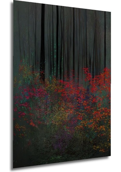 Dekoratif Dikey Modern Sanat Orman Duvar Tablo Ahşap Dikdörtgen Tablo modelleri