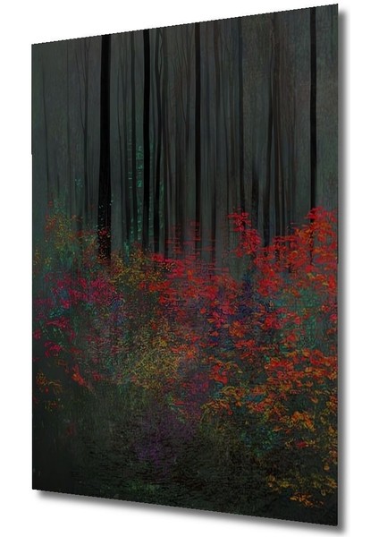 Dekoratif Dikey Modern Sanat Orman Duvar Tablo Ahşap Dikdörtgen Tablo fırsatları