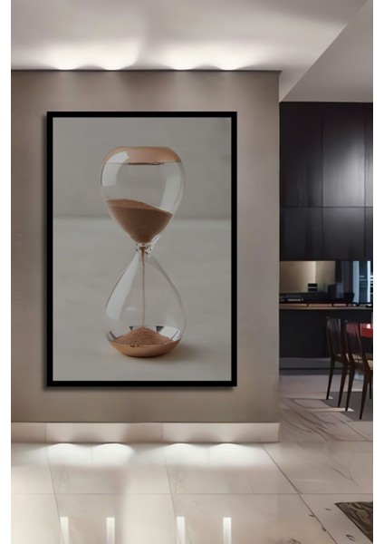 Dekoratif Dikey Kum Saati Duvar Tablo Ahşap Dikdörtgen Tablo fiyatları