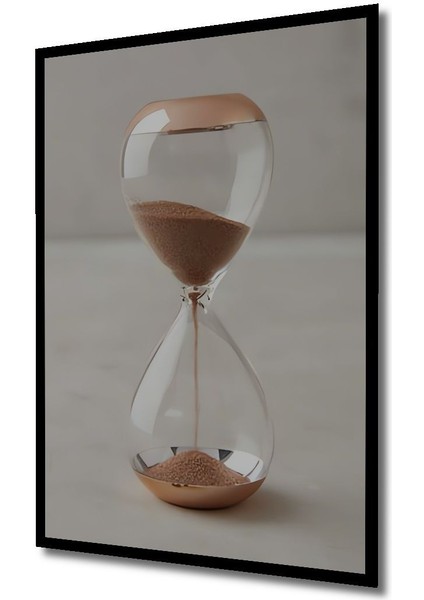 Dekoratif Dikey Kum Saati Duvar Tablo Ahşap Dikdörtgen Tablo indirimleri