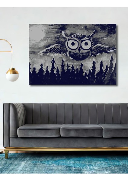 Dekoratif Ahşap Tablo Orman Sanat Tablosu, Kuş 3 Boyutlu Şık Yatay Duvar Dekorasyon Tablosu