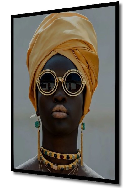 Dekoratif Dikey Afrikalı Kadın Duvar Tablo Ahşap Dikdörtgen Tablo indirimleri