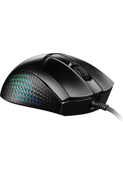 GG CLUTCH GM51 LIGHTWEIGHT BLACK GAMING MOUSE 26.000 DPI OPTIK SENSOR 6KEY WITH WHEEL RGB LED OYUNCU FARESI