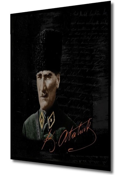 Dekoratif Ahşap Atatürk Tabloları Çerçeve Görünümlü Dikey Duvar Dekorasyon Tablosu modelleri