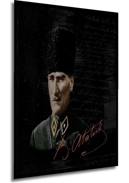 Dekoratif Ahşap Atatürk Tabloları Çerçeve Görünümlü Dikey Duvar Dekorasyon Tablosu fırsatları