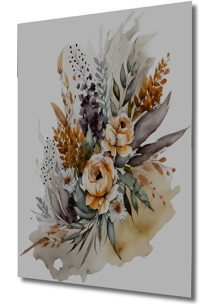 Dekoratif Dikey Çiçekler Modern Sanat Duvar Tablo Ahşap Dikdörtgen Tablo fırsatları
