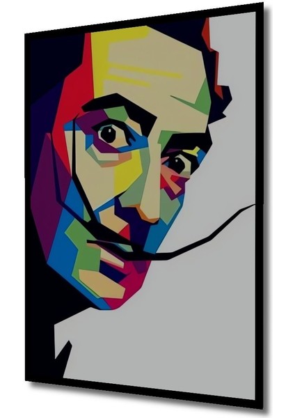Dekoratif Dikey Dali Modern Sanat Duvar Tablo Ahşap Dikdörtgen Tablo indirimleri