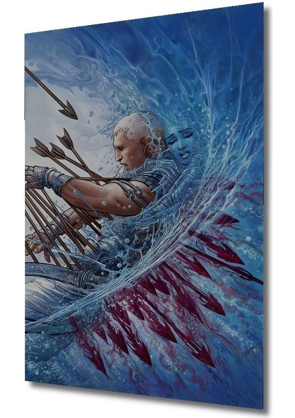 Dekoratif Dikey Savaşçıların Koruyucusu Modern Sanat Duvar Tablo Ahşap Dikdörtgen Tablo fırsatları