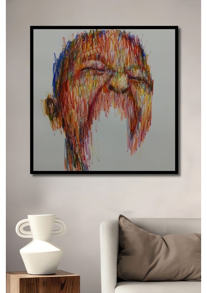 Dekoratif Dikey Modern Sanat Duvar Tablo Ahşap Dikdörtgen Tablo