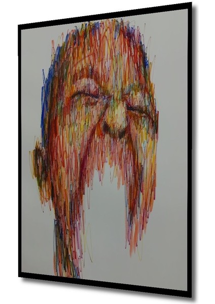 Dekoratif Dikey Modern Sanat Duvar Tablo Ahşap Dikdörtgen Tablo
