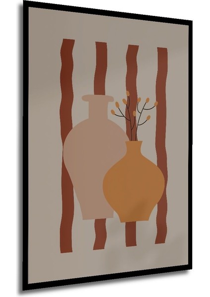 Ahşap Tablo Soyut Sanat ve Bohem Tarzı Çerçeve Görünümlü Dikey Duvar Tablo fırsatları