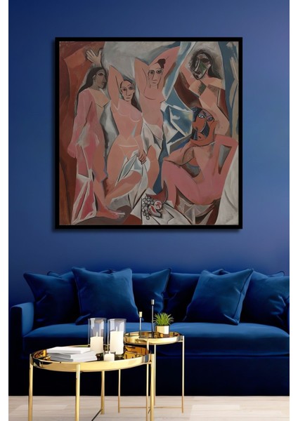 Dekoratif Dikey Modern Sanat Harem Duvar Tablo Ahşap Dikdörtgen Tablo